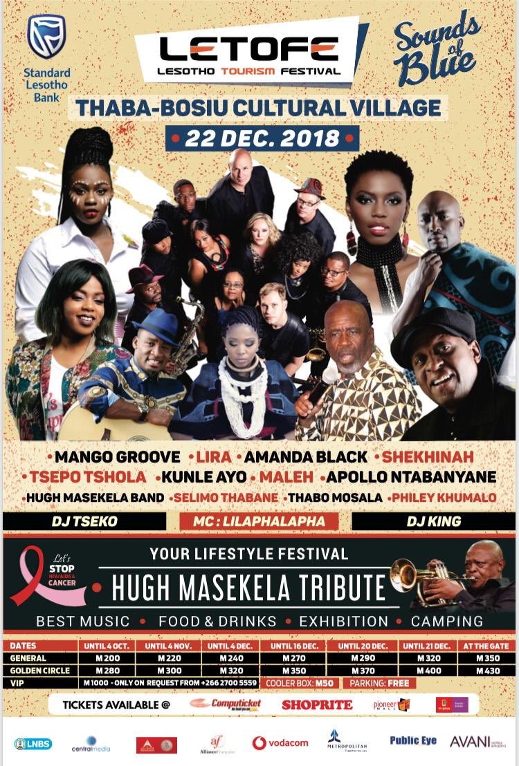 letofe_ls's tweet photo. We’re here for this ..tickets still available at Shoprite, @Computicket and Basutoland Ink kiosk..RT to save a life #SoundsOfBlue https://t.co/TYyaOnPhh5