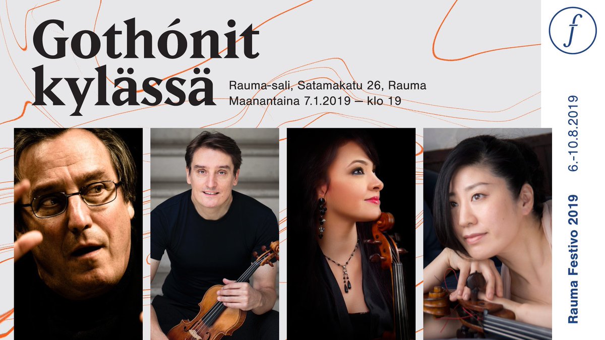 RaumaFestivo's tweet photo. Tervetuloa Gothónit kylässä -konserttiin Rauma-saliin 7.1.2019 klo 19! #RalfGothoni #MarkGothoni #SuzanSaber #YukoMiyagawa #raumafestivo Liput @Pyyrman (ryhmät info@raumafestivo.fi) https://t.co/BggSmVNi6I