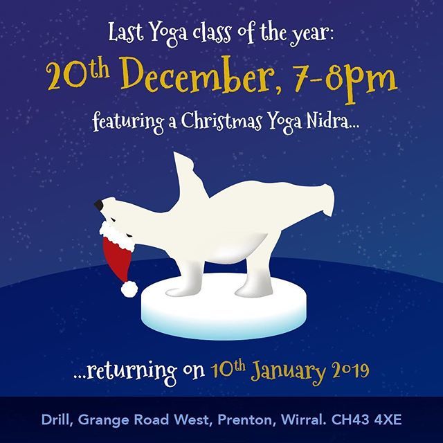 heidiyoga's tweet photo. I don’t really like seeing things about Christmas before December but you don’t wanna miss this! Lovely gentle yoga followed by a Christmas Yoga Nidra on the 20th December. A special treat for the last class of the year. Come, relax and feel super charge… https://t.co/65cH7zUgOH https://t.co/C0yGKnjsDe