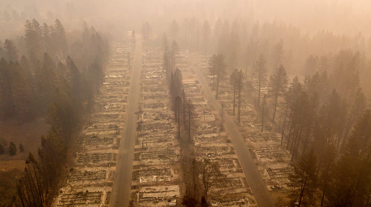 ajplus's tweet photo. The deadliest fire California has ever seen is still burning. And statewide:
- at least 66 people have died
- over 600 people are missing
- close to 10,000 homes have burned down https://t.co/lx8Z3pWE1B