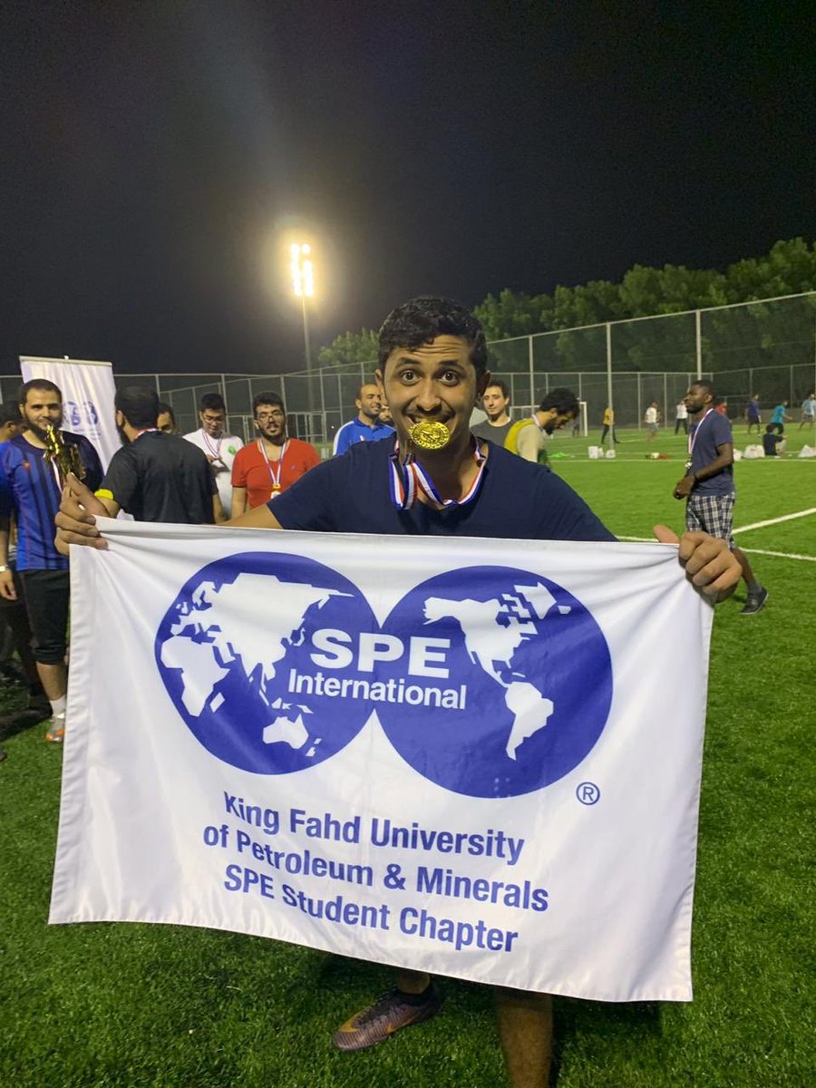 SPEKFUPM's tweet photo. Congratulations to the winning team of last night! The competition was fierce but in the end there was only one champion!

#KFUPM #WeAreSPE #Football https://t.co/zqkBFyHGKm