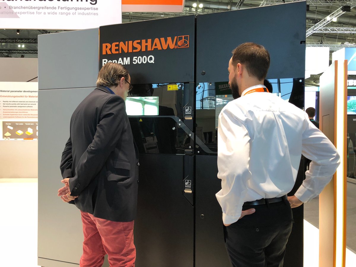 RenishawAM's tweet photo. Final day at @formnext_expo We've had a very busy few days with numerous exciting conversions! Still time to visit us in Hall 3.1, Stand E68. 

Sign up to our AM Guide here 👉 https://t.co/IvMuSTELe8 …

Advancing AM productivity without compromising quality. 

#formnext2018 https://t.co/Hoc7lBwUSi