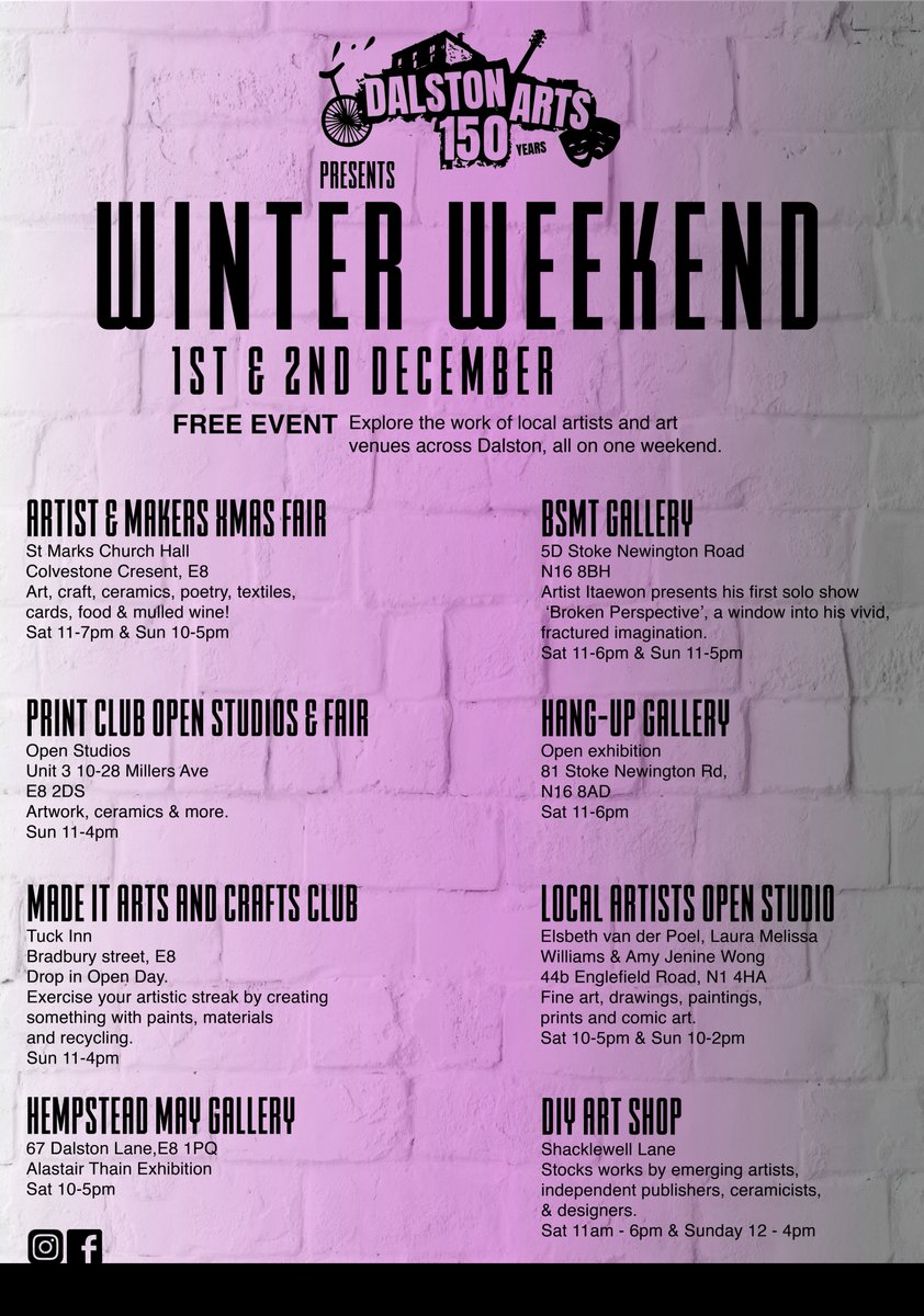 barbie_balls's tweet photo. @DalstonArts150 @BSMTSPACE @printclublondon @hempsteadmay @hanguppictures @HackneyFlea @TuckInnDalston #winterweekend #dalstonarts #christmasfair https://t.co/EANwpiXZP6