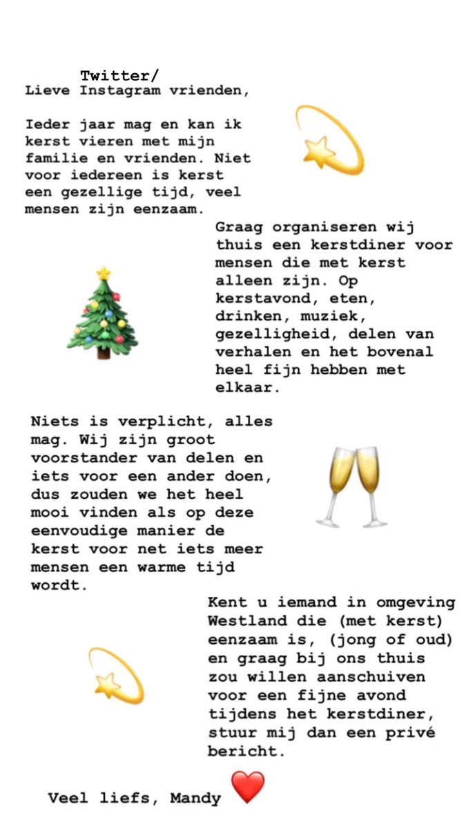 ❤️🎄💫🥂🕯❤️ 
Delen mag en wordt zeer gewaardeerd! 😊