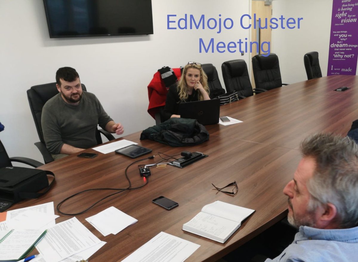 EdMojo1's tweet photo. Where all of the #Edmojo magic begins! Fantastic planning meeting @athloneec mapping out the year ahead....watch this space exciting things happening! @BanagherCollege @CbsMullingar @colaiste_choilm @ColáisteChiaráin @GlenBMulcahy @osullims #edmojo #SchoolsExcellenceFund https://t.co/tPI6BZp43d