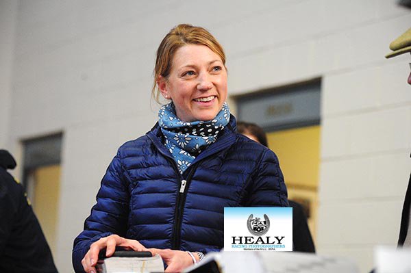 A happy @RuddKatie after buying Let's Dance from @WillieMullinsNH for €200,000 for @BlmBloodstock @tatts_ireland #TattsNovember
(c)healyracing.ie