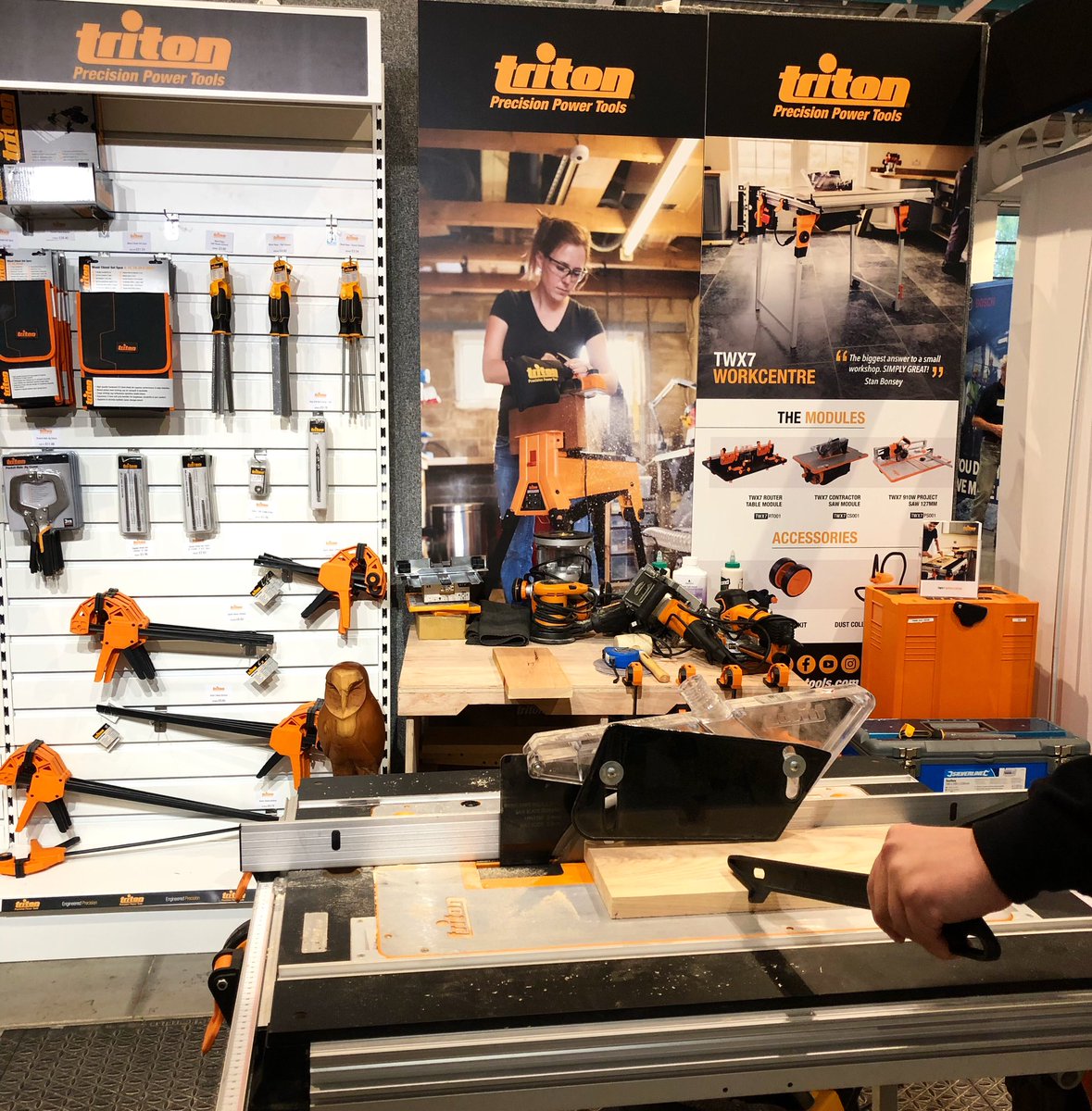 This weekend we’re at the woodworking & power tool show in Harrogate at the Yorkshire Showground. Look forward seeing you there! 🛠 #event #woodworking #wood #powertools #mastersofwood #competition #demonstrations #project