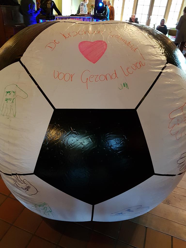 AnneliesOverwyk's tweet photo. Herinner je je deze nog? De verbindingsbal van #DKG is weer bij één van de deelnemende zorgorganisaties @DeZijlen #VB #leefstijl #GewoonBijzonder #Belevingsdag @Hanze_HA https://t.co/kb7oIOUjYv