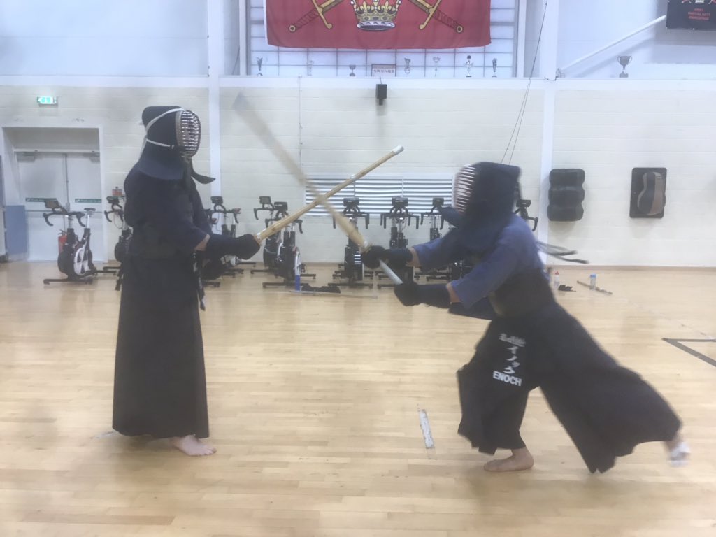 ArmyKendo's tweet photo. @ArmySportASCB @BritishArmy @ArmySportsLTRY Day 3 of the UK Armed forces training for Mumeishi 3 man competition https://t.co/Xfw89A9hKr