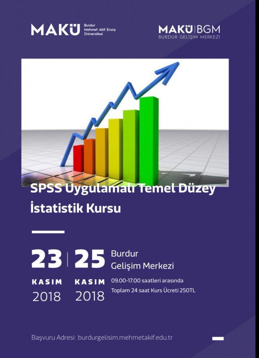 GEnstitusu's tweet photo. SPSS Uygulamalı Temel Düzey İstatistik Kursu için başvurular başlamıştır.
📌Başvuru adresi: https://t.co/TGOW3WCpkb 
📌Bilgi için: 0248 213 12 20 https://t.co/U9ePIcWF3p