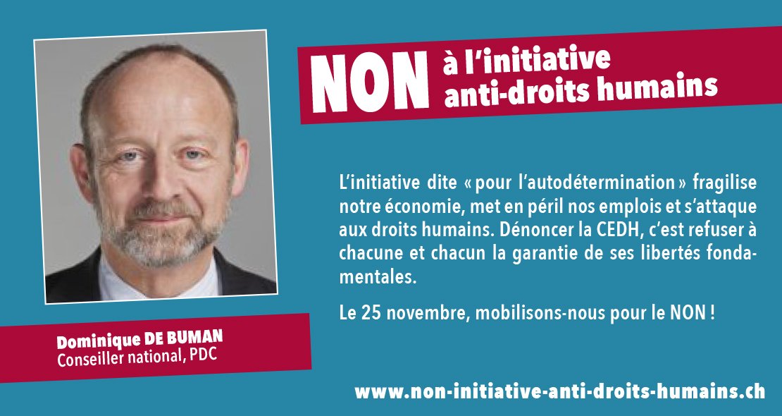 Comité romand: NON initiative anti-droits humains tweet media