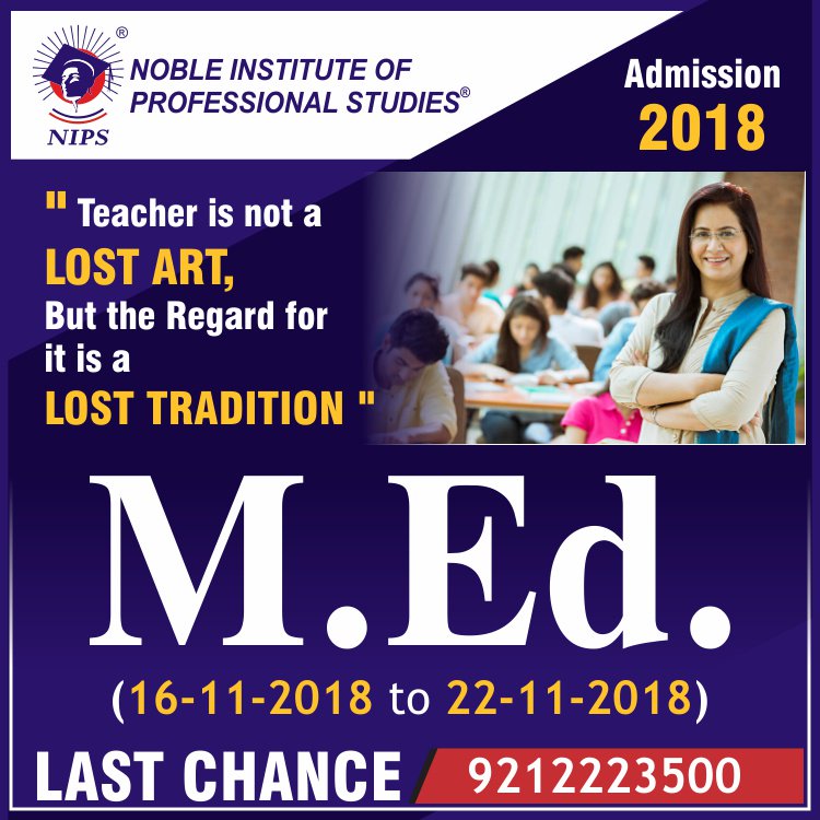 nips_edu's tweet photo. M.Ed 2nd counselling details have been released.
Date of 2nd Counselling: 16th-Nov-18 to 22nd-Nov-18.
Hurry up limited seats available
#LastChance #ApplyNow in #M_Ed #Admission2018
https://t.co/nVJDGgyuiv https://t.co/jX7cKIwPtH