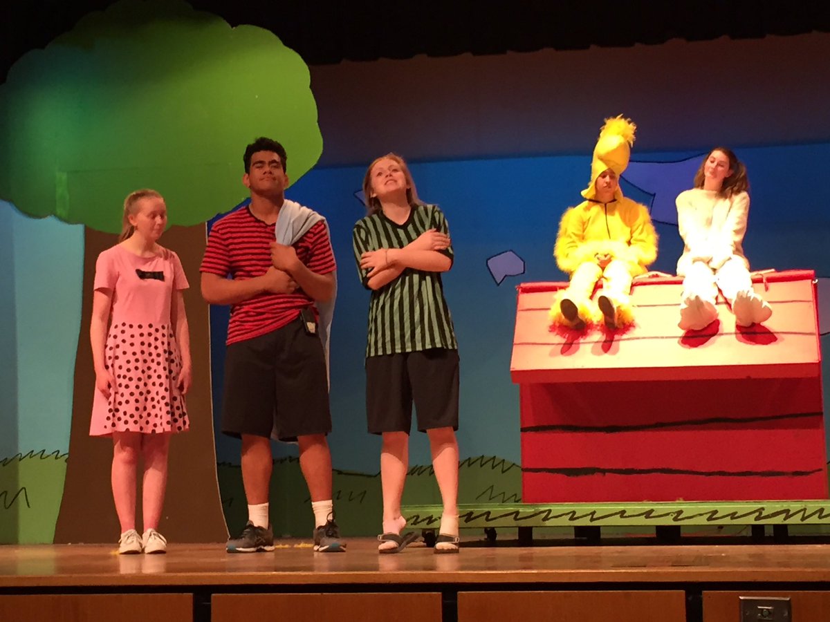 JeffwestA's tweet photo. I was allowed to see the second act of Jeff West’s performance of the musical “Snoopy” last night.  This is a delightful show and the actors all have strong voices and good comedic timing.  Please come out to support these young actors this Saturday night at 7pm at the JWHS. https://t.co/pzOtdFeftn