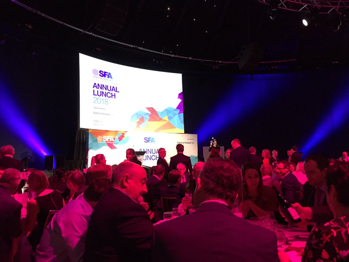 eleftsouni's tweet photo. Happy to attend the SFA annual lunch 2018 #SFALunch @VodafoneIEbiz @SFA_Irl https://t.co/AyW9MVvKPf