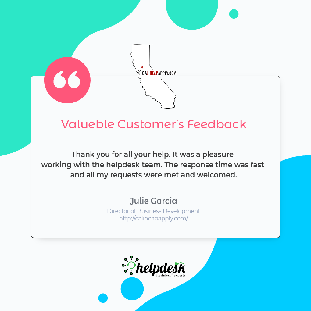 helpdesk_theme's tweet photo. One of our Valueble Customer's Feedback, our #freshdesk_themes for #freshdesk_portal

FreshService Portal Link:
https://t.co/bbvZder8yU
Client's Official Website:
https://t.co/SvTT9Bc0el

Visit our Website:
https://t.co/tt7qPL6IPi

@freshdesk @freshserviceapp @Freshworks https://t.co/4uSJYU2jSJ
