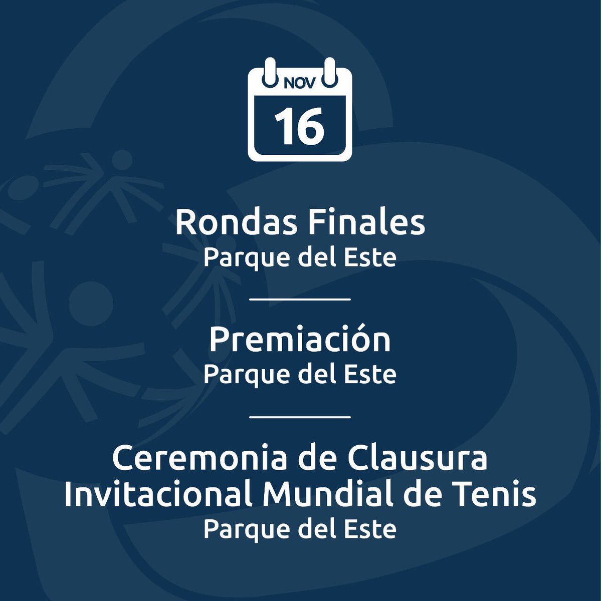 miderec_rd's tweet photo. Hoy continúan las rondas finales en @RDincluye2018 🎾, y a las 6:00 p.m. la ceremonia de clausura en el Pabellón de Tenis del Parque del Este. 

Última oportunidad para visitar las canchas y apoyar a nuestros atletas que están participando. #UnidosPorLaInclusión #RDincluye2018 https://t.co/qsXu7xDD5D