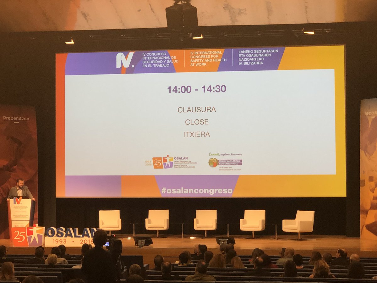 aromeromiron's tweet photo. Y después de tres intensos y gratificantes días, finaliza el #OsalanCongreso con muy buen sabor de boca. Gracias a @osalanEJGV por facilitar el intercambio de conocimientos, experiencias y buenas prácticas en #PRL y Seguridad y Salud en el Trabajo. ¡Seguimos! #SSL #PRLChallenge https://t.co/HZs8AV4qB3