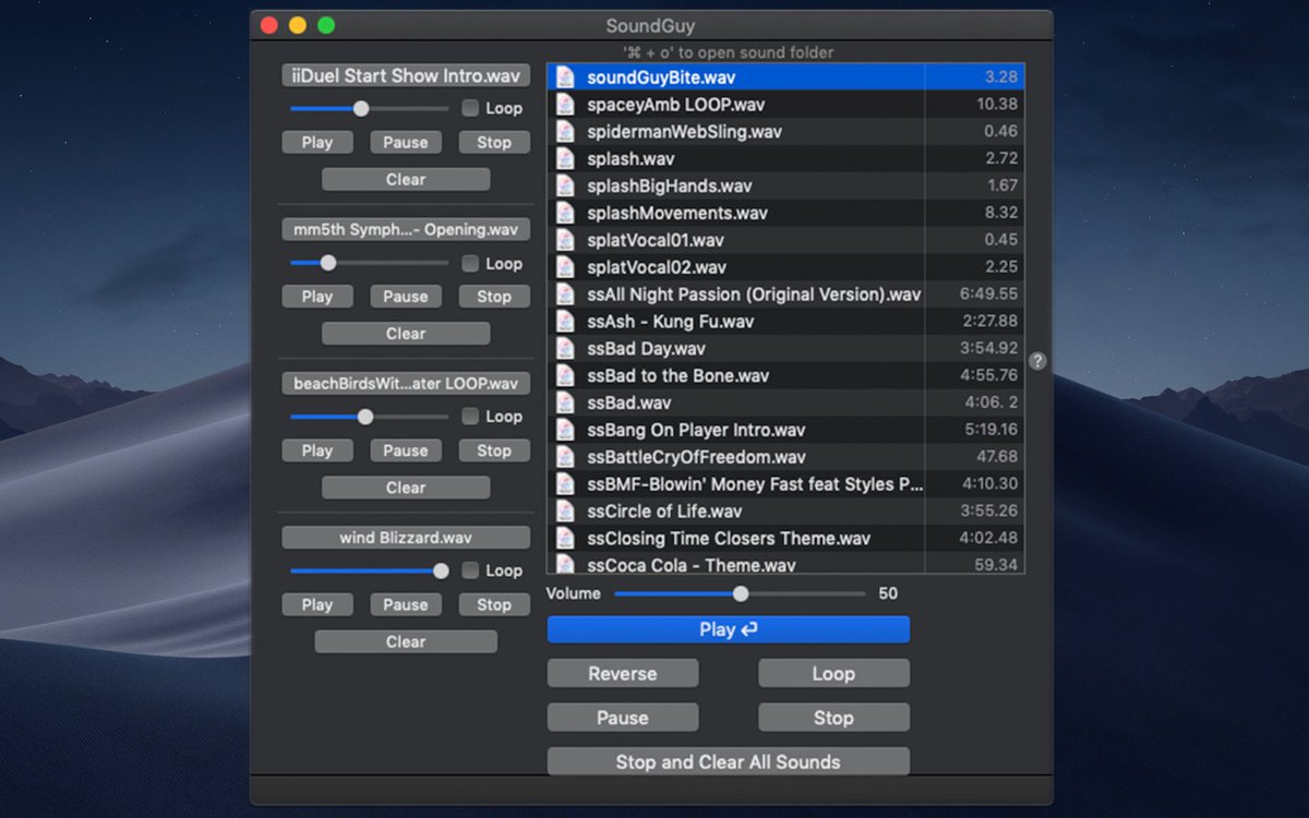 soundguyapp's tweet photo. SoundGuy version 1.81 just hit the app store. Very minor update to keep that bottom button from hugging the the window border. Version 1.8 introduced dark mode for MacOS Mojave and it looks sharp! https://t.co/Ot7aFH6oh8