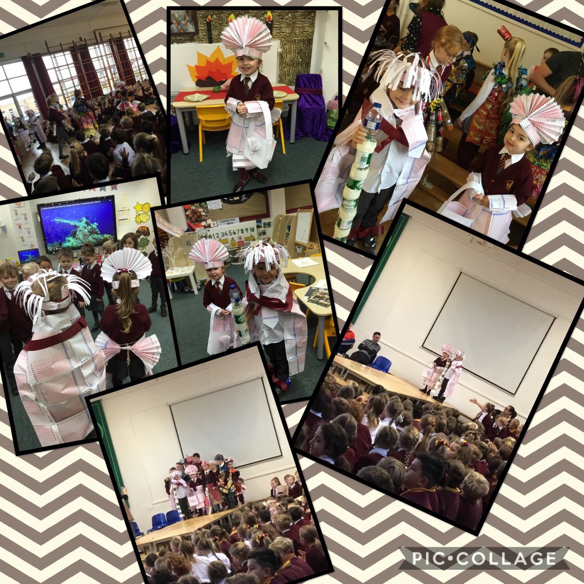 CTKliverpoolEY's tweet photo. A huge well done to our fantastic King and Queen for modelling in the eco fashion today. Their outfits were made from all recycled materials. You did an amazing job and we even managed to be the judges favourite 👑 #recycling #ecofashionshow https://t.co/WYGzNfVkgY