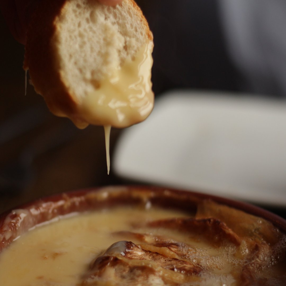 Camembert fondu, allow 15 minutes for it to melt with white wine in our oven and served with baguette. A real warmer in this weather and enjoyed best with friends.