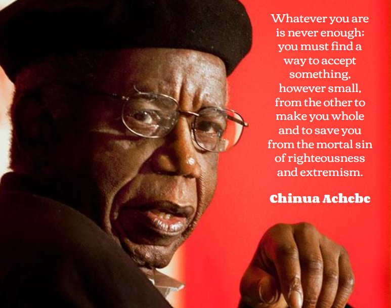 Happy birthday Chinua Achebe 