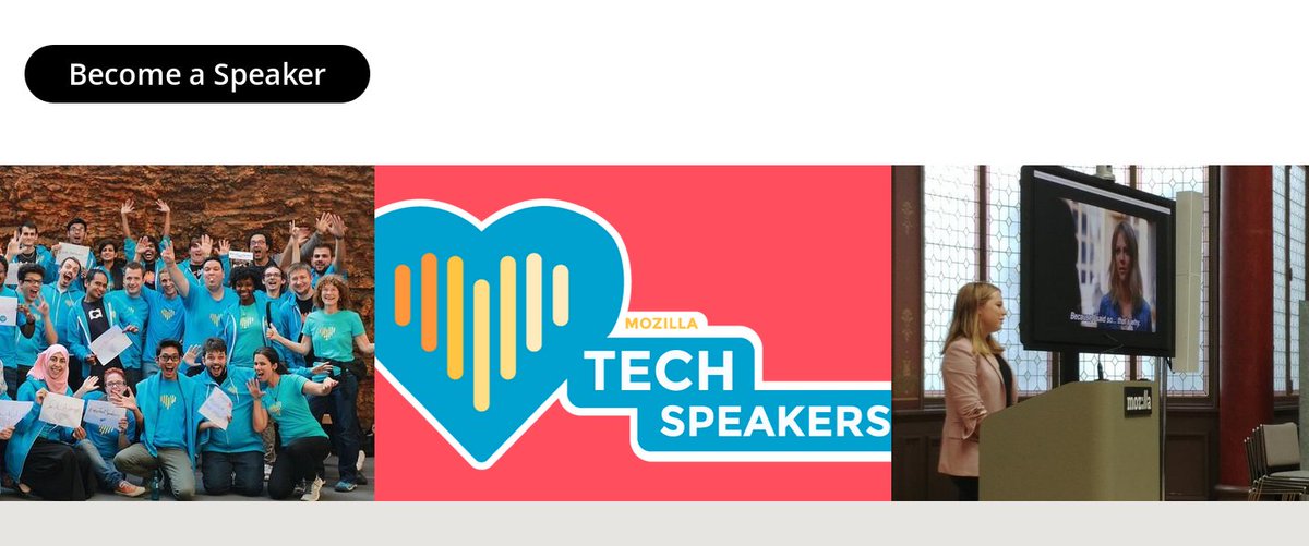 ioana 👩💻🦊✨ (@ioana_cis) on Twitter photo Hey Twitter people - sweet reminder that <a href="/mozTechSpeakers/">Mozilla TechSpeakers</a> - the program that is focused on supporting contributors who are actively speaking or teaching about #Mozilla and the #web - just opened for a new cohort events.mozilla.org/techspeakers #speaking #events Hey Twitter people - sweet reminder that <a href="/mozTechSpeakers/">Mozilla TechSpeakers</a> - the program that is focused on supporting contributors who are actively speaking or teaching about #Mozilla and the #web - just opened for a new cohort events.mozilla.org/techspeakers #speaking #events