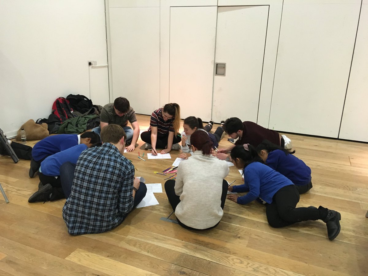 GeoGenGen's tweet photo. What a fab creative storytelling workshop with the @NCL_Geography #GeoGenGen students and the children from Hotspur and Marine Park Primary Schools. Thanks to all involved for your energy and enthusiasm and I can't wait for the exhibition @7Stories in the spring! https://t.co/cWzVQ7CnGh