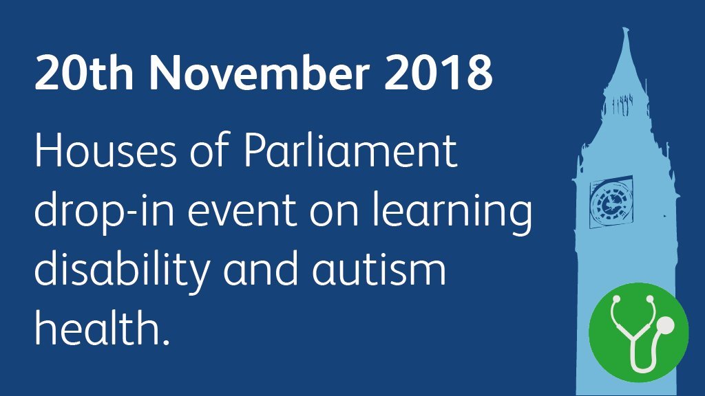 This Tuesday (20 Nov), we'll be at the House of Commons with @DimensionsUK and @Certitude as part of the #MYGPandMe campaign to push for better health care for people with learning disabilities and autism. Ask your MP to come and talk to us > bit.ly/2qP6TYI