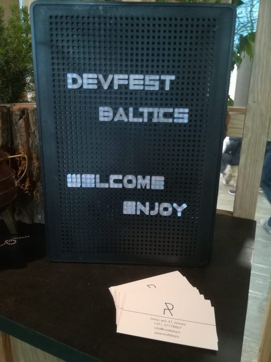devfestbaltics's tweet photo. Big thanks to Roof Bar-B-Q as well, for the warm welcome and delicious lunch! ☺️#devfestbaltics https://t.co/1cyJ9Q1aN0