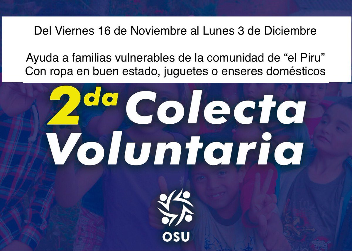 OSU_UPP's tweet image. Contamos Con tu ayuda! 🙌🏻