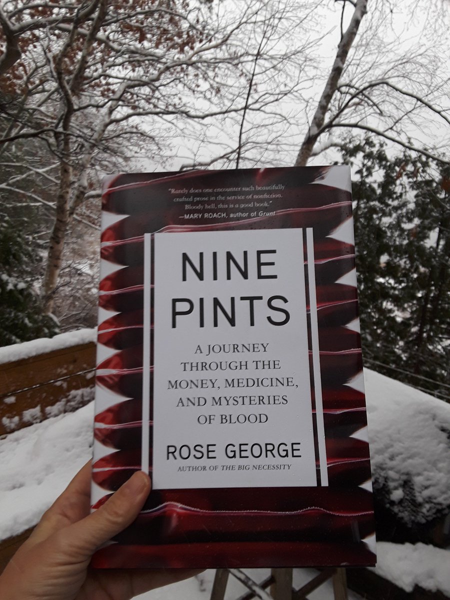 LisaMargonelli's tweet photo. It's a snow day here, but I've got @rosegeorge3 's #NinePints for company. https://t.co/Kp3FIwk4gJ