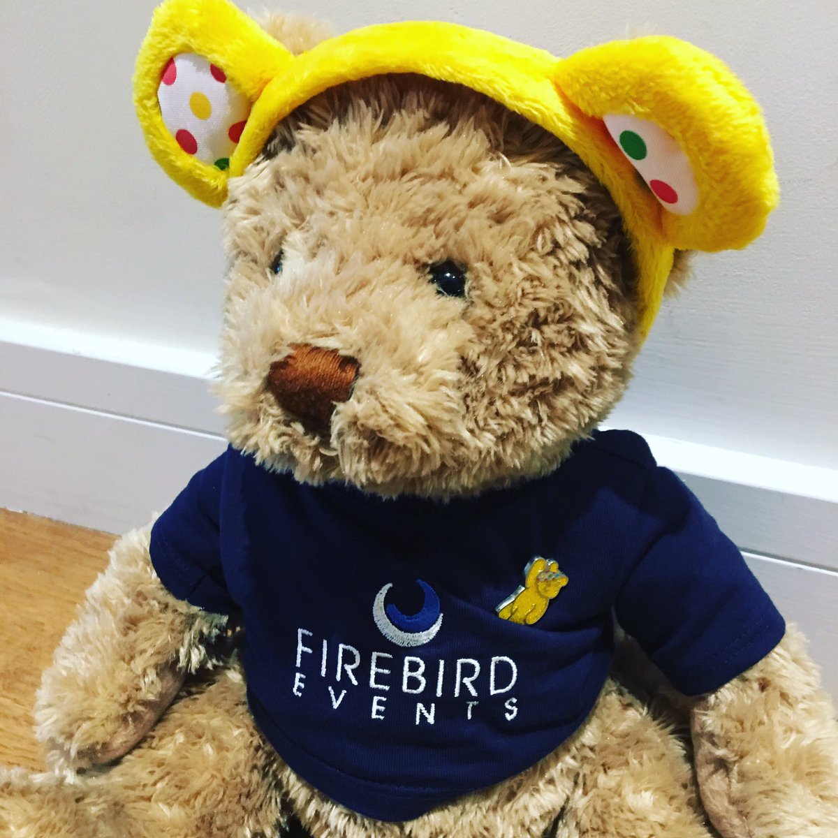 FirebirdEvents's tweet photo. Firebird Ted has gone for a day out as Pudsey with Nina our event and marketing mangers daughter in support of @BBCCiN! Have fun Ted, but please doesnβt snaffle too many cakes at the school bake sale!! β€οΈπππ#childreninneed2018 #pudsey #firebirdted #eventprofs https://t.co/beS4RAzUtw