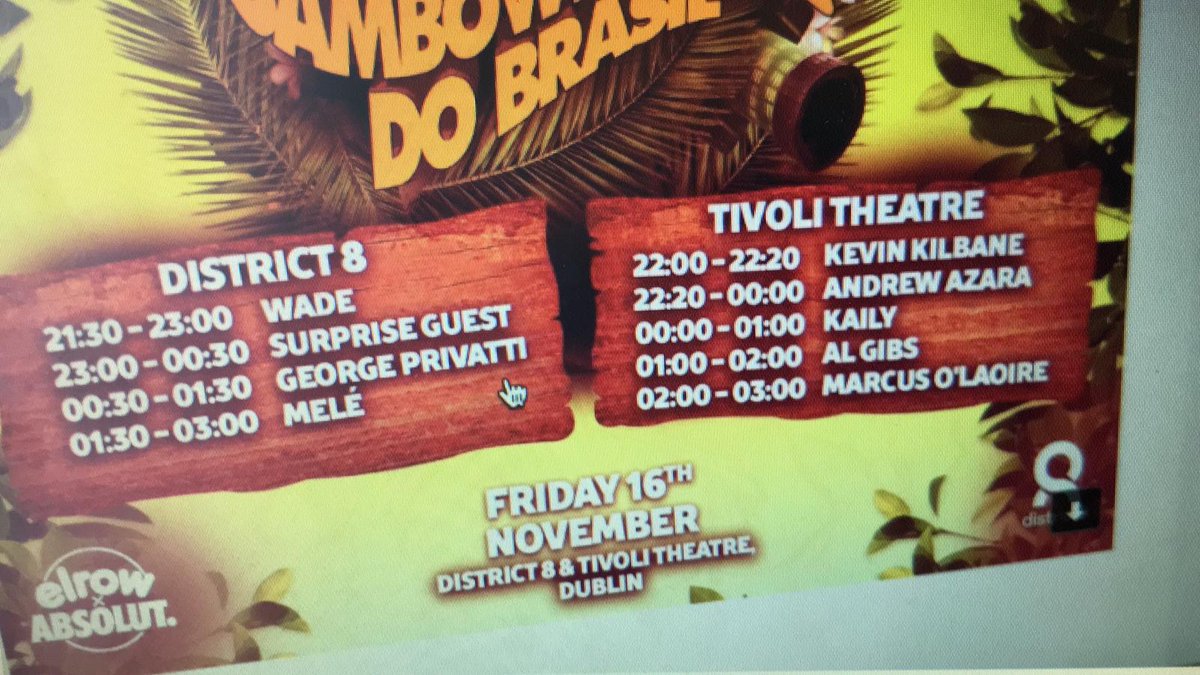 kdkilbane77's tweet image. Watch this space... @AIBIreland @GrooveArmada #BackingDoing #elrow #groovearmada 🎧