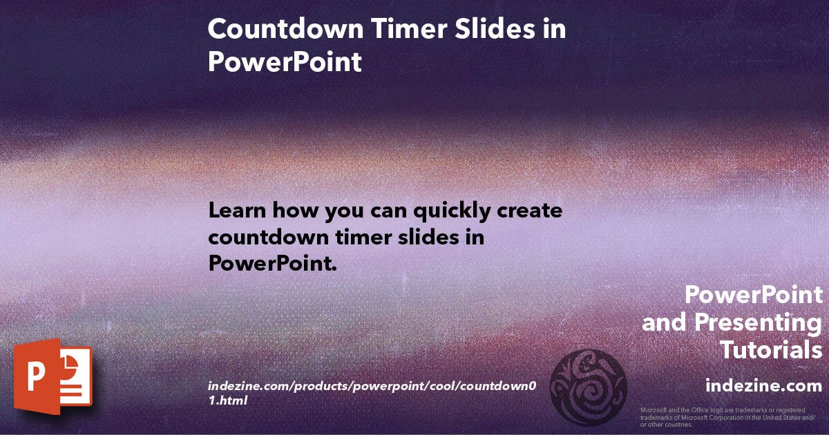 geetesh bajaj on twitter countdown timer slides in powerpoint