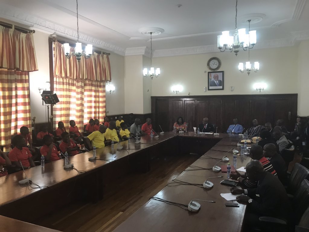 julietbawuah's tweet photo. Ghana's Parliament gives the Black Queens Gh50, 000 ahead of Women’s Africa Cup of Nations. #AWCON2018. https://t.co/81WlWce0a8