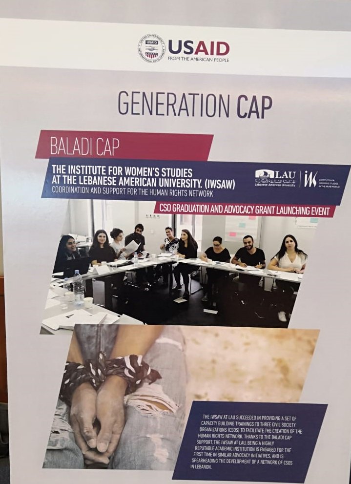 Ai4Women's tweet photo. We are honored to be part of #GenerationCAP graduation ceremony. Thank you @baladicap and @usaidlebanon for the awesome partnership and support! https://t.co/6bIXypMktl