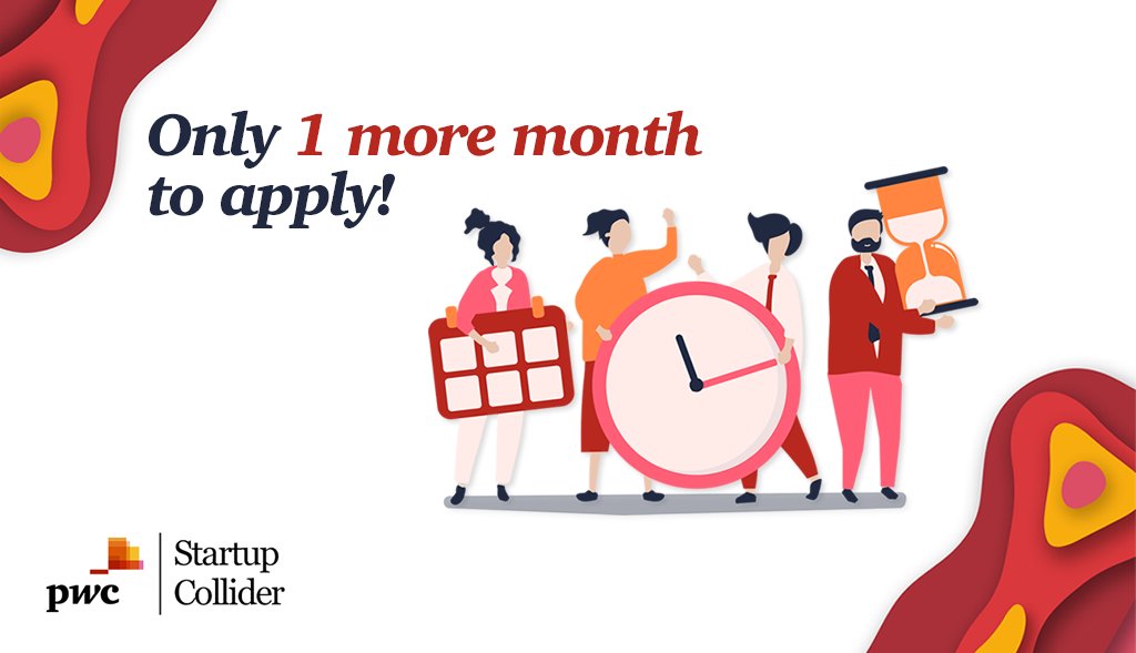 PwCCollider's tweet photo. If you want to #GrowWithPwC, you have 1 month to apply to @PwC #StartupCollider. We're looking for #fintech #riskmanagement #IoT #DataAnalytics #AI #CustomerService #ecommerce #cybersecurity #processautomation #retail #tax startups! Go to https://t.co/5wNhwW63Tk by Dec 16th! https://t.co/lB96yTP6hp