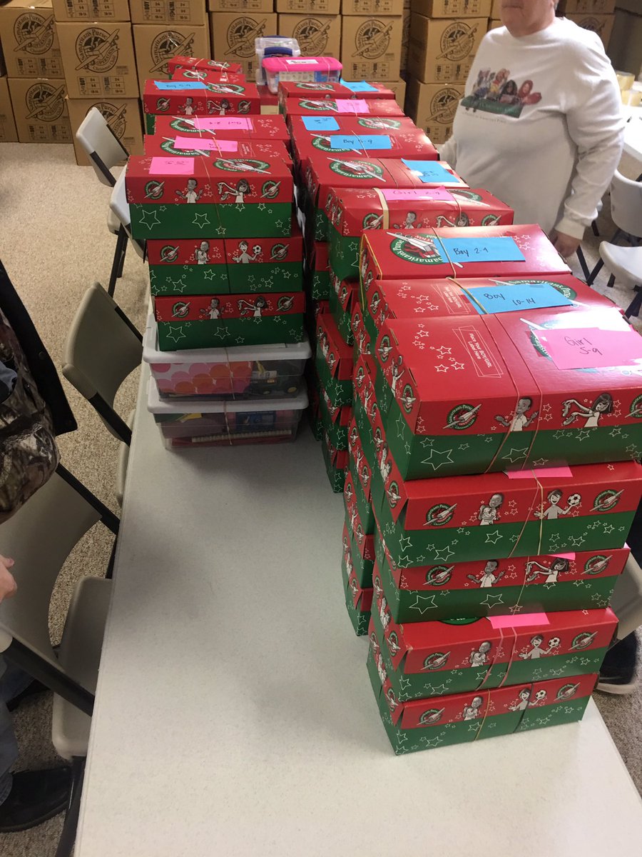WBradfordWalker's tweet photo. Great job on @SamaritansPurse Operation Christmas Child @SpartaFbc! #FBCSparta #OCC2018 https://t.co/3rYoYuKNlG