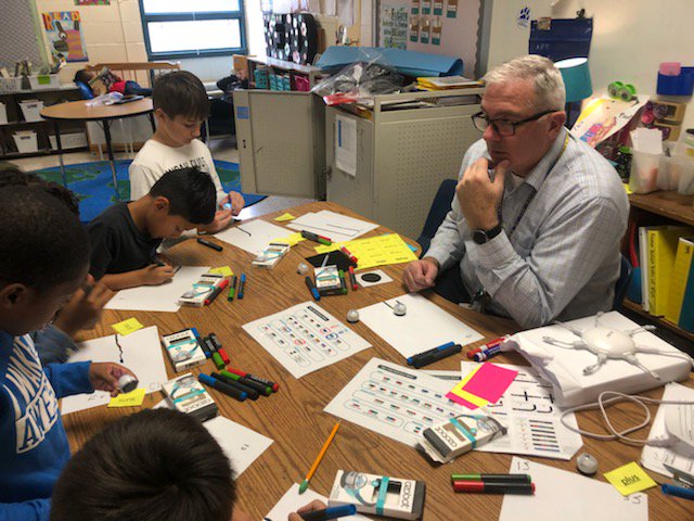 Word Study using Ozobots in Ms. Emons' classes. @drherber #vbits