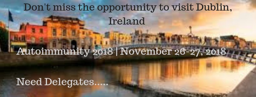 AutoimmunityE's tweet photo. Final Abstract Proposal call Autoimmunity 2018.
https://t.co/OkuKm2aUsU

Submit abstract for #autoimmunity #lupus #vaccine #immunology #cancer_immunology #autoimmune_diseases #bioinformatics #pathology #cytokineses #Immune_therapy #Transplant. Grab last few slot @AutoimmunityE https://t.co/hpaJprp7i6