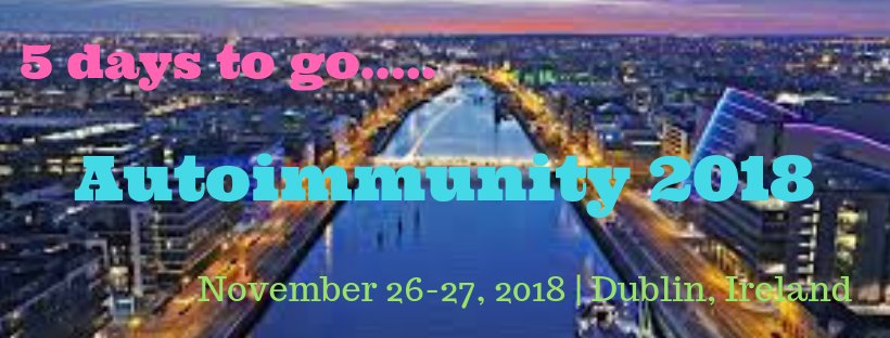 AutoimmunityE's tweet photo. Final Abstract Proposal call Autoimmunity 2018.
https://t.co/OkuKm2aUsU

Submit abstract for #autoimmunity #lupus #vaccine #immunology #cancer_immunology #autoimmune_diseases #bioinformatics #pathology #cytokineses #Immune_therapy #Transplant. Grab last few slot @AutoimmunityE https://t.co/BVoufbu4g0