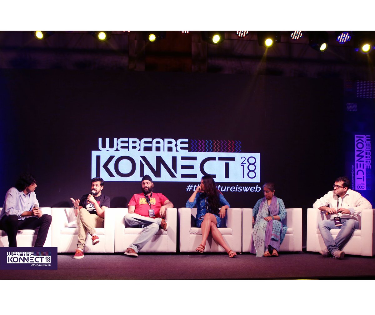 WebFareLive's tweet photo. In session with Guneet Monga, Bejoy Nambiar, Sonam Nair, Navjot Gulati &amp; Abhishek Gautam, while they discussed the Bigger picture of the Short Films. #Konnect2018 #Webfare #Conclave #Conference #Speakers #SpeakerSessions #Summit #WFK2k18 #WebFest #WFK2018 #ShortFilms #Directors https://t.co/QTaq11TicY