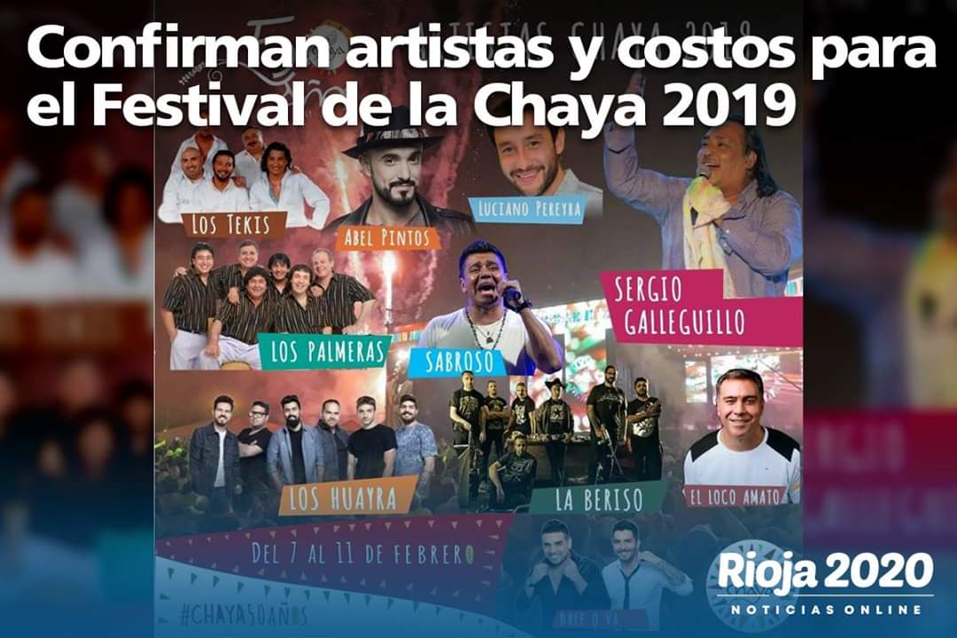 R2020Noticias's tweet photo. INTERÉS GENERAL | Confirman artistas y costos de entradas para la Chaya 2019

Mira🤳 https://t.co/SFc6QAnsCZ https://t.co/Z9RnbB1VKC