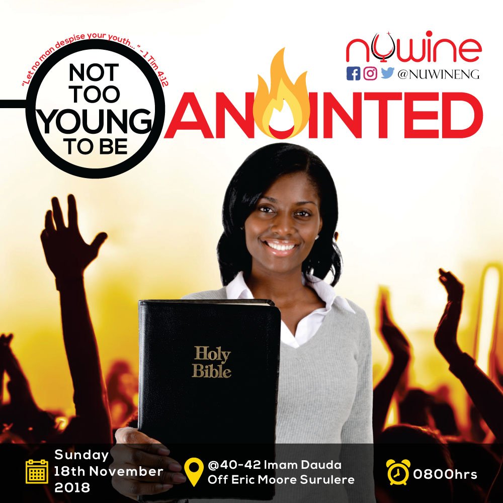 fotasurulere's tweet photo. You are anointed, selected, made for good works. Many lives are tied to you and your spiritual development. You are saved to serve, blessed to be a blessing. #NotTooYoungTo https://t.co/79o02y24Nr