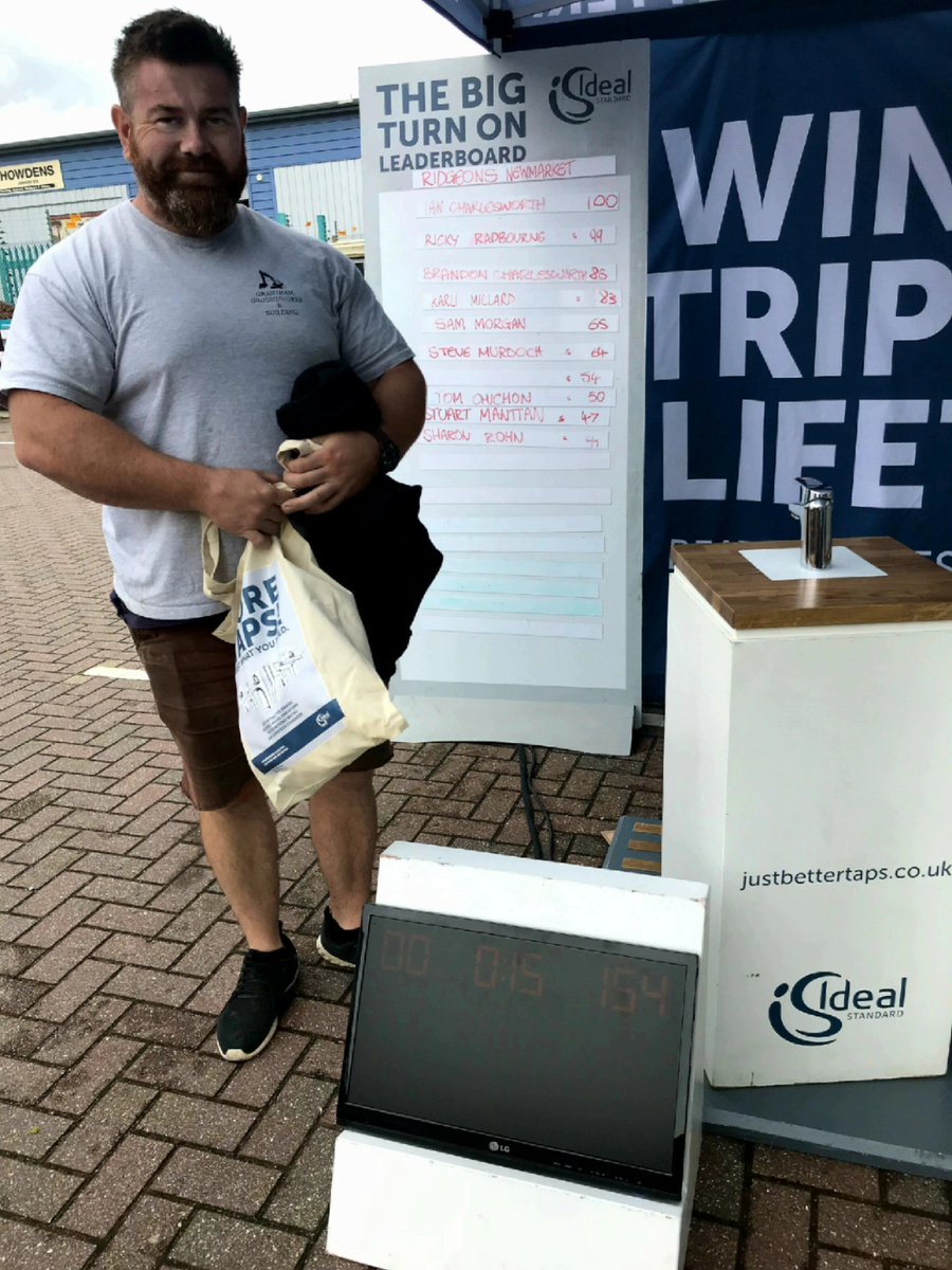 IdealStandardUK's tweet photo. The Big Turn On competition travelled across the country giving one person the chance to win a trip of a lifetime. We can now reveal that the lucky winner is... @Carl_grannymx from Grantham Groundworks & Building! Congratulations Carl π #JustBetterTaps https://t.co/XAPUKgsXUh https://t.co/CKa0Gt4w4i