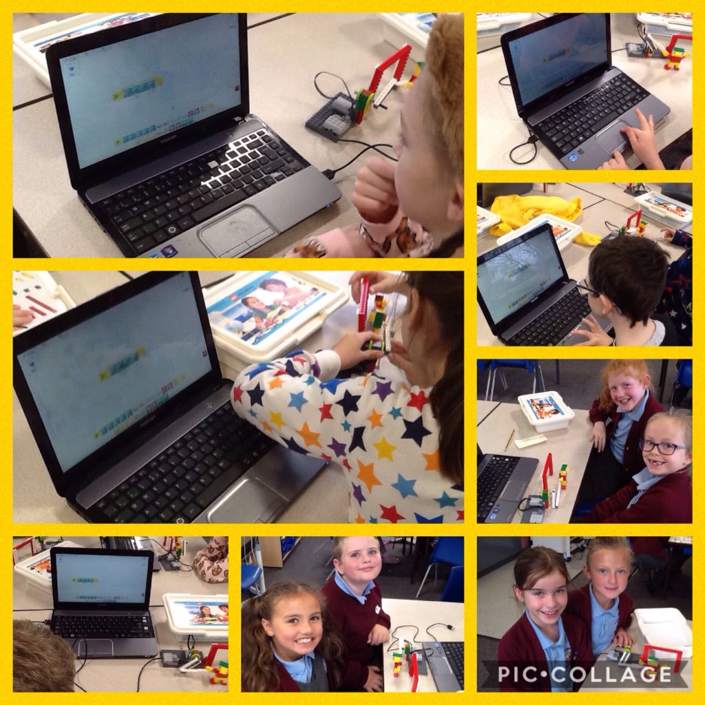 MrsRuane3L's tweet photo. Code writing with Lego WeDo. Who can code the best goalie? @LEGOeducationUK https://t.co/fgyYKC2Jt2
