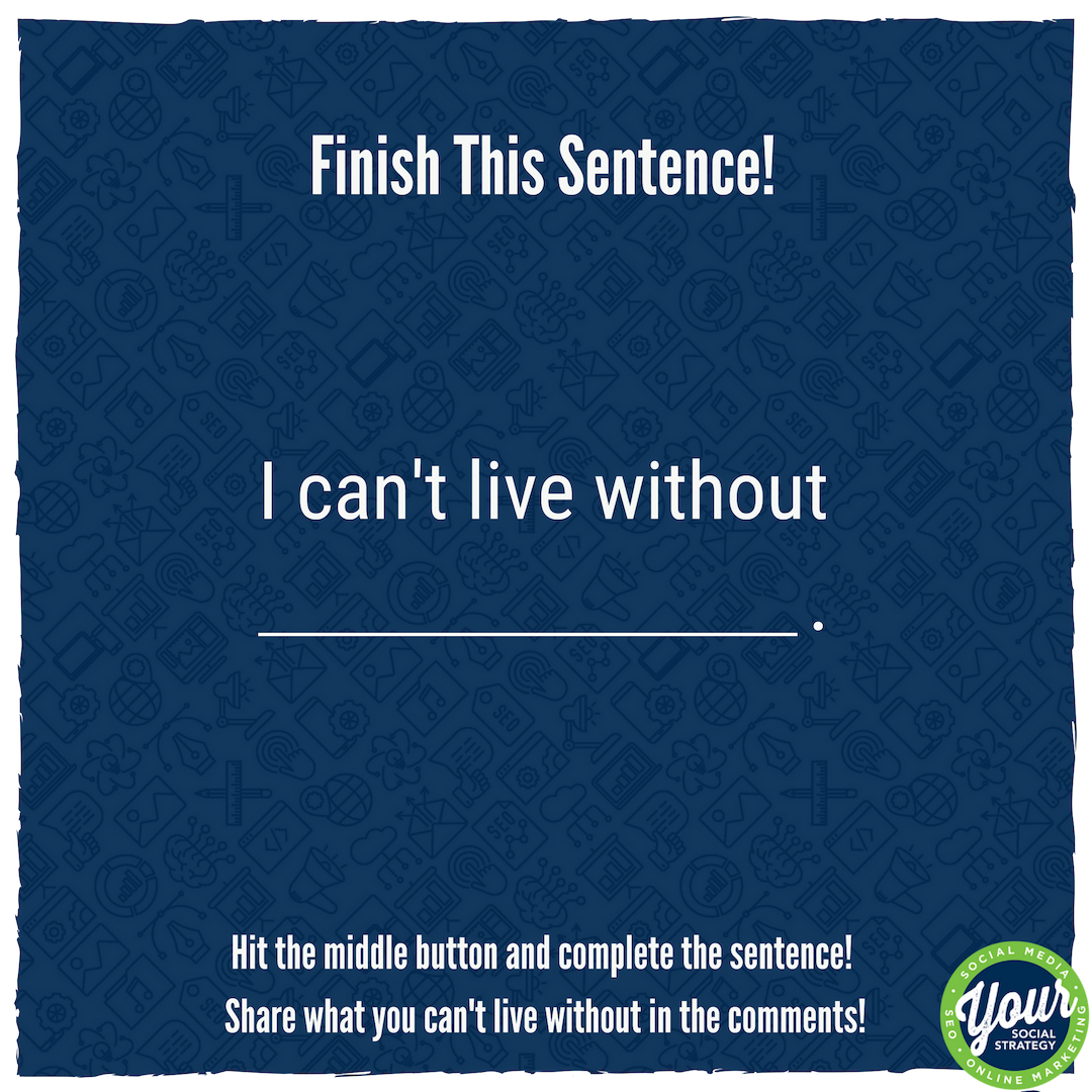 yssygk's tweet image. It&apos;s FRIDAY! Let&apos;s play a game! 🤭
Retweet what you &quot;can&apos;t live without&quot;! 

#fridayfunny #funnyfriday #predictivetextgame #predictivetext #ygkbusiness #ygk #localbusiness #smallbusiness #supportingsmallbusinesses #supportlocal