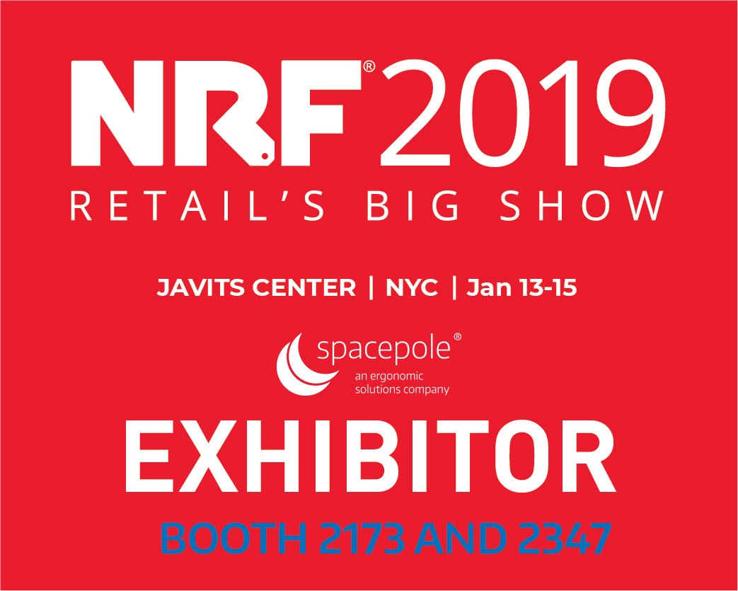 SpacePole_Inc's tweet photo. We are getting ready for @NRFBigShow  - see why we are the world's leading provider for technology mounting solutions #pointofsale #pointofpayment #pointofservice Schedule a meeting today with our solutions expert, click link >> https://t.co/r8cYtr0nrT BOOTH 2173 AND 2347 https://t.co/vsZjqOpdHQ