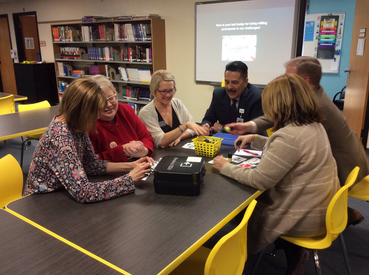 The Cabinet broke out by solving challenges to learn more about Friedell’s site plan! It was fun having you visit! #RPSLead #BreakoutEdu #FRnest