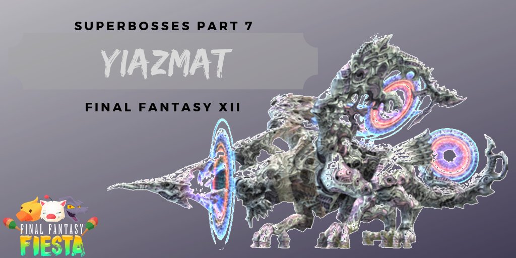 Yiazmat is the ultimate Elite Mark in Final Fantasy XII. He is not only the ultimate mark, but also the ultimate boss. Defeating #Yiazmat takes at least an hour at high levels and player skill, but usually takes longer.
#superbosses #FFFiesta #FinalFantasy bit.ly/FiestaTw
